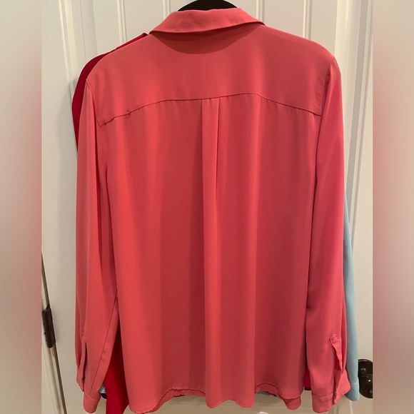 Loft Coral Button-Up - Picture 3 of 3